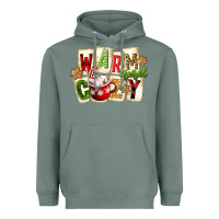 Sage warm and cozy hot cocoa Heavyweight Hoodie - FaDigitalArtStudio