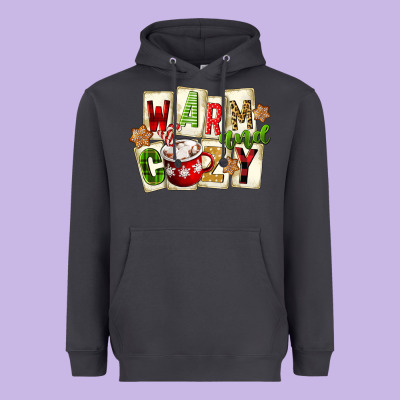 Warm And Cozy Hot Cocoa Heavyweight Hoodie Designed By Fadigitalartstudio