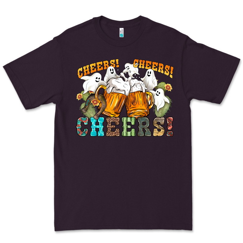 Western Cheers With Ghosts Premium Tee by NancyCooperArtShop | Teevron