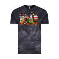 Cloud Black Christmas coffee cups with Bull Terrier Vintage Tee - RanaPortraitStore