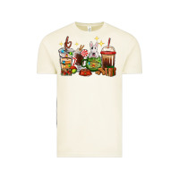 Vintage Arctic Christmas coffee cups with Bull Terrier Vintage Tee - RanaPortraitStore