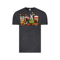 Vintage Black Christmas coffee cups with Bull Terrier Vintage Tee - RanaPortraitStore