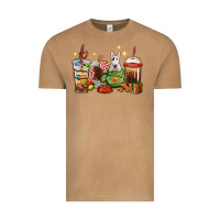Vintage Camel Christmas coffee cups with Bull Terrier Vintage Tee - RanaPortraitStore
