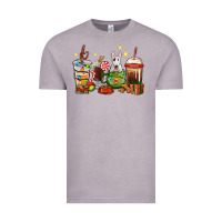 Vintage Zinc Christmas coffee cups with Bull Terrier Vintage Tee - RanaPortraitStore