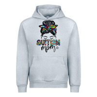 Heather Grey autism mom Urban Hoodie - CowhideDigitalArt