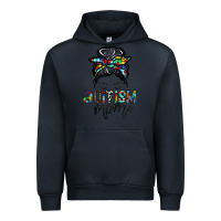 Navy autism mom Urban Hoodie - CowhideDigitalArt