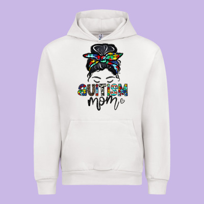 Autism Mom Urban Hoodie Designed By Cowhidedigitalart