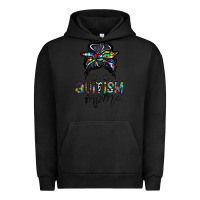 Pigment Black autism mom Urban Hoodie - CowhideDigitalArt