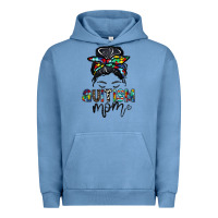 Pigment Pebble Blue autism mom Urban Hoodie - CowhideDigitalArt