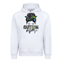 White autism mom Urban Hoodie - CowhideDigitalArt