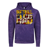 Cloud Purple American Softball Dad Vintage Hoodie - Bettercallsaul