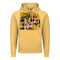 Vintage Mustard American Softball Dad Vintage Hoodie - Bettercallsaul