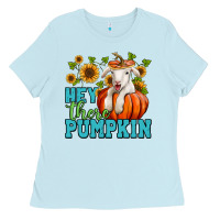 Hey There Pumpkin Lamb Ladies Tee | Teevron