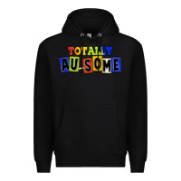 Black Totally au-some Premium Hoodie - FaDigitalArtStudio