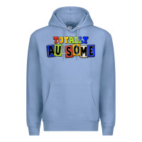 Colony Blue Totally au-some Premium Hoodie - FaDigitalArtStudio