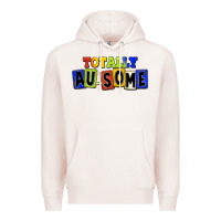 Pale Pink Totally au-some Premium Hoodie - FaDigitalArtStudio