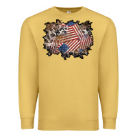 Antique Gold 4th of july background Premium Sweatshirt - BundleAndBundleShop