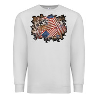 Dove Grey 4th of july background Premium Sweatshirt - BundleAndBundleShop