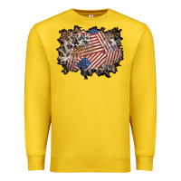 Lemon 4th of july background Premium Sweatshirt - BundleAndBundleShop