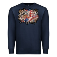 Navy 4th of july background Premium Sweatshirt - BundleAndBundleShop