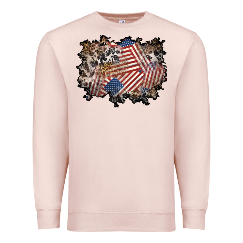 4th Of July Background Premium Sweatshirt by BundleAndBundleShop | Teevron