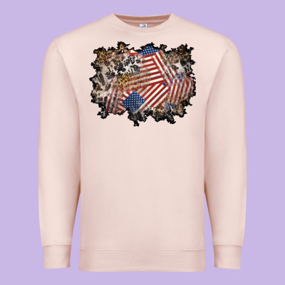 4th Of July Background Premium Sweatshirt Designed By Bundleandbundleshop