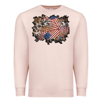 Pale Pink 4th of july background Premium Sweatshirt - BundleAndBundleShop