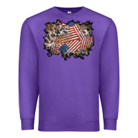 Purple 4th of july background Premium Sweatshirt - BundleAndBundleShop