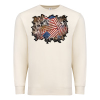 Sandshell 4th of july background Premium Sweatshirt - BundleAndBundleShop