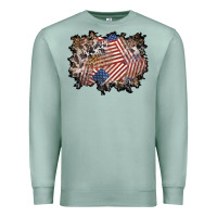 Seafoam 4th of july background Premium Sweatshirt - BundleAndBundleShop