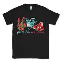 Black peace love watermelon Classic Tee - SublimationCraftShop
