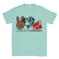 Seafoam peace love watermelon Classic Tee - SublimationCraftShop