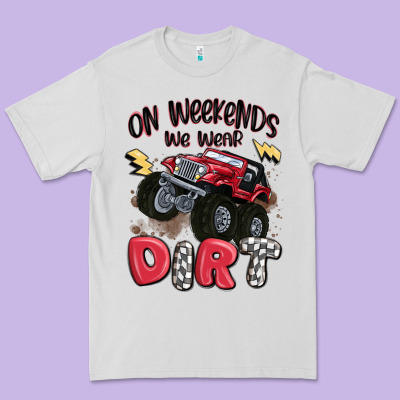 On Weekends We Wear Dirt Premium Tee Designed By Maliassmallbusiness