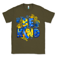 Army Green down syndrome be kind Classic Tee - Artiststas