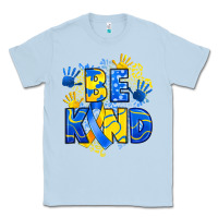 Dusty Blue down syndrome be kind Classic Tee - Artiststas