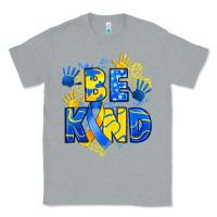 Heather Grey down syndrome be kind Classic Tee - Artiststas
