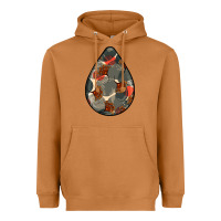 Meerkat african fabric pattern teardrop earrings Heavyweight Hoodie - BundleAndBundleShop