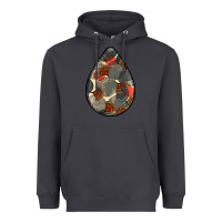 Smoke african fabric pattern teardrop earrings Heavyweight Hoodie - BundleAndBundleShop