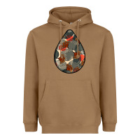 Toasted Coconut african fabric pattern teardrop earrings Heavyweight Hoodie - BundleAndBundleShop