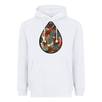 White african fabric pattern teardrop earrings Heavyweight Hoodie - BundleAndBundleShop