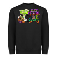 Black eat drink and be scary Heavyweight Sweatshirt - CowGirlArtShop