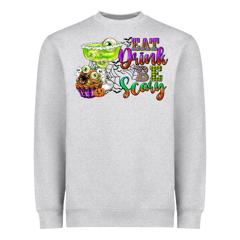 Eat Drink And Be Scary Heavyweight Sweatshirt by CowGirlArtShop | Teevron