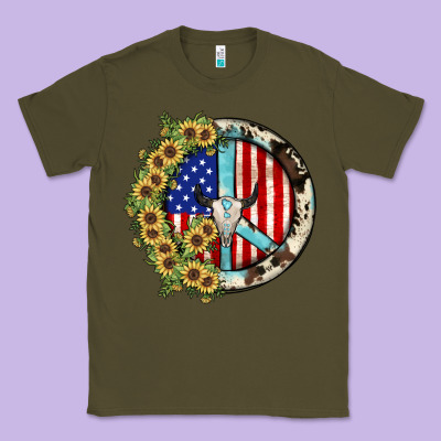 Peace Sign Classic Tee Designed By Jahusdesignshop