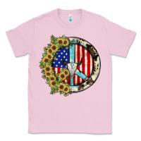 Bubblegum Pink Peace sign Classic Tee - JahusDesignShop