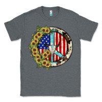 Charcoal Heather Peace sign Classic Tee - JahusDesignShop