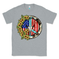 Heather Grey Peace sign Classic Tee - JahusDesignShop
