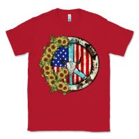 Red Peace sign Classic Tee - JahusDesignShop