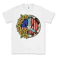 White Peace sign Classic Tee - JahusDesignShop