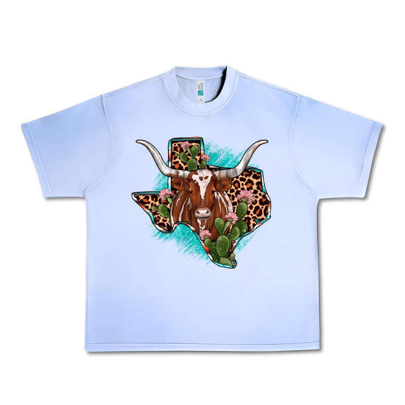 Texas Longhorn Texas Map Urban Heavy Tee by JahusDesignShop | Teevron