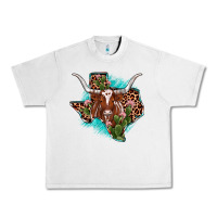 Lunar Rock texas longhorn texas map Urban Heavy Tee - JahusDesignShop